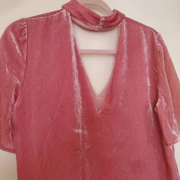 Paige Vintage Rose Velvet Cateline Top. - Picture 13 of 16